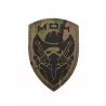 Parche Billy Multicam con diseño camuflado, velcro y bordado resistente.
