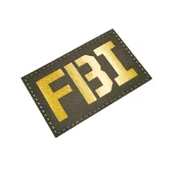 Parche FBI Tan con bordado de alta calidad y velcro para sujeción segura.