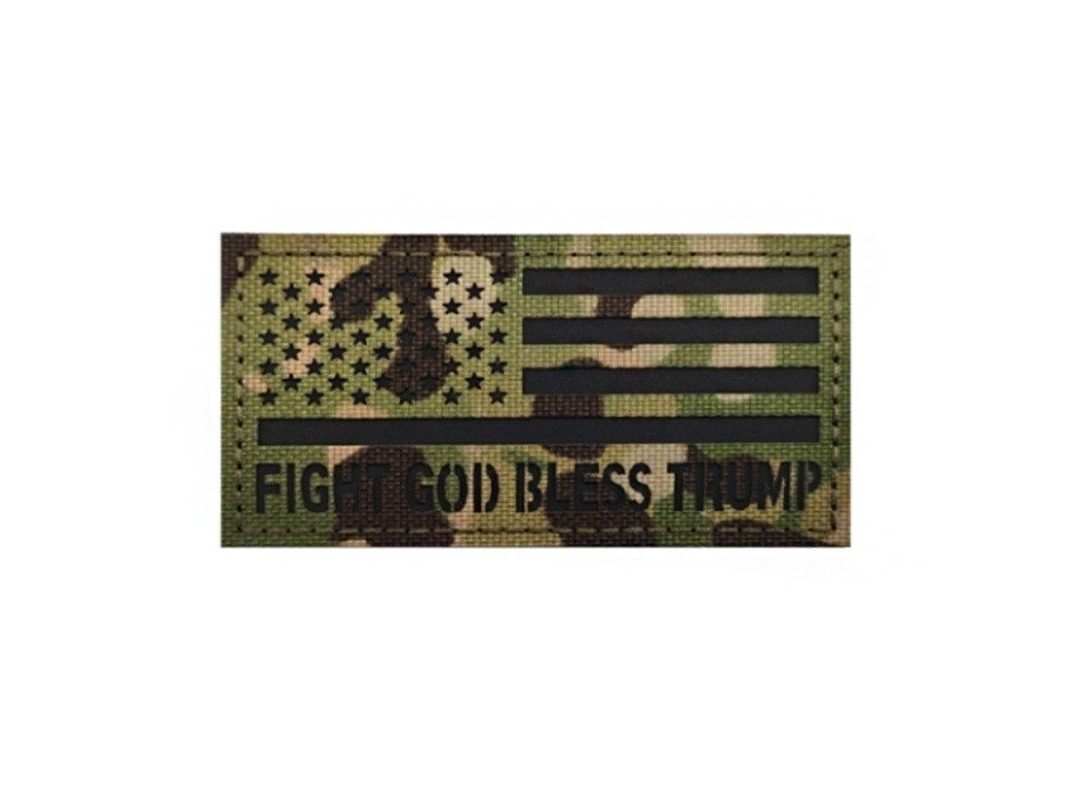 PARCHE FIGHT GOD BLESS TRUMP MULTICAM
