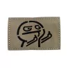 Parche Fuck You Tan con bordado resistente y velcro para fijación segura.