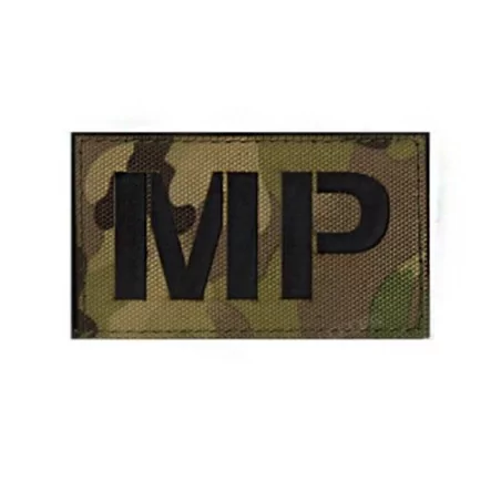 Parche Policía Militar Multicam bordado con velcro para uso táctico