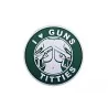 Parche PVC 3D Guns & Titties verde/blanco con velcro para personalizar tu equipo