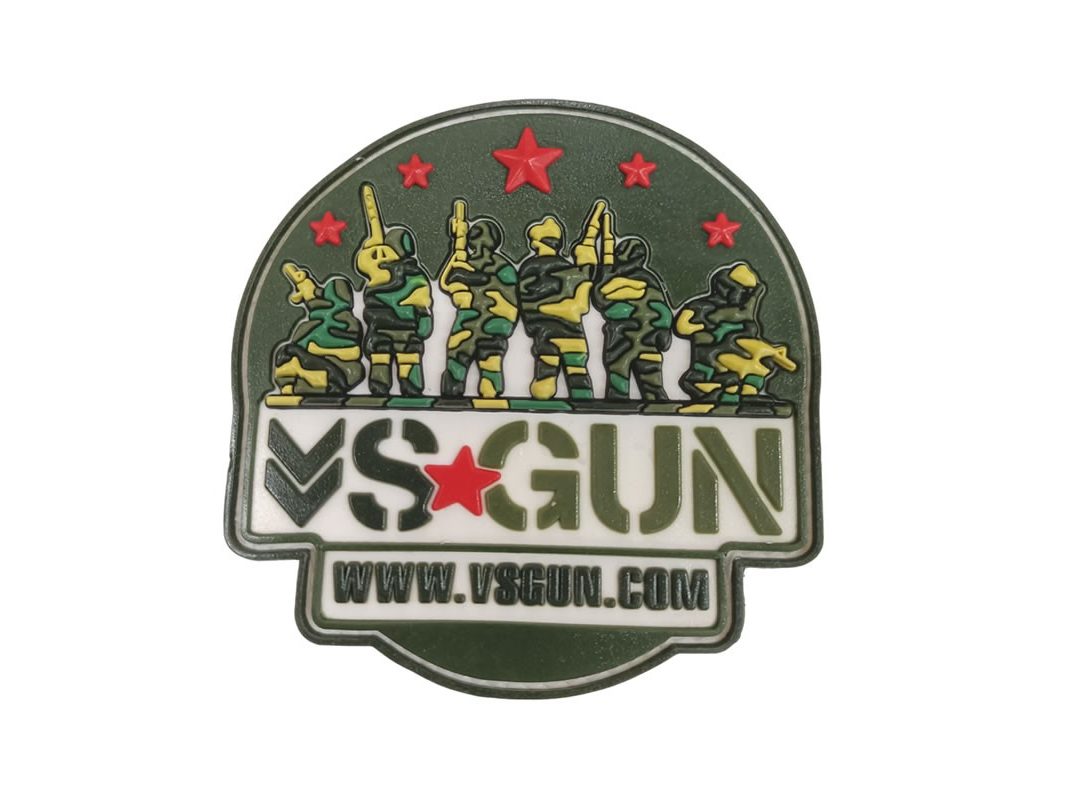 PARCHE PVC LOGO VSGUN BLANCO