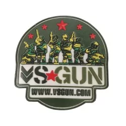 Parche PVC Logo VSGun Blanco con velcro para personalizar tu equipo