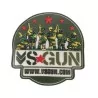 Parche PVC Logo VSGun Blanco con velcro para personalizar tu equipo