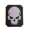 Parche PVC Skull Negro/Blanco con velcro para personalizar tu equipo táctico