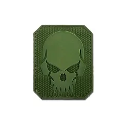 Parche PVC Skull OD con velcro para personalizar equipo táctico