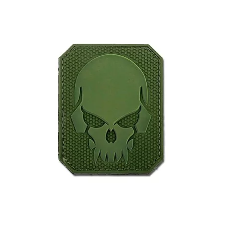 Parche PVC Skull OD con velcro para personalizar equipo táctico