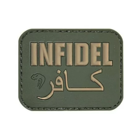 Parche PVC Viper Infidel Verde con velcro para personalizar tu equipo táctico