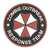 Parche PVC 3D Zombie Outbreak con velcro y diseño apocalíptico