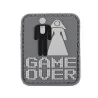 Parche PVC en relieve GAME OVER con velcro y diseño llamativo