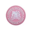 Parche PVC en relieve Hello Kitty Zombie Killers con velcro y diseño único