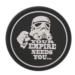 Parche PVC en relieve Star Wars con velcro y diseño detallado