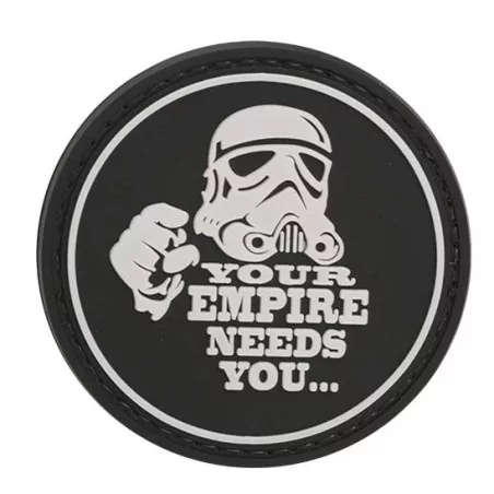 Parche PVC en relieve Star Wars con velcro y diseño detallado