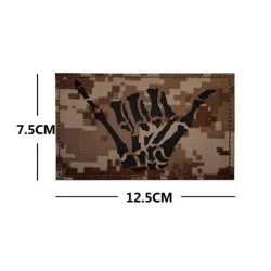 Parche Tela 3D Seal Team F196 AOR1 con diseño táctico y detalles en relieve