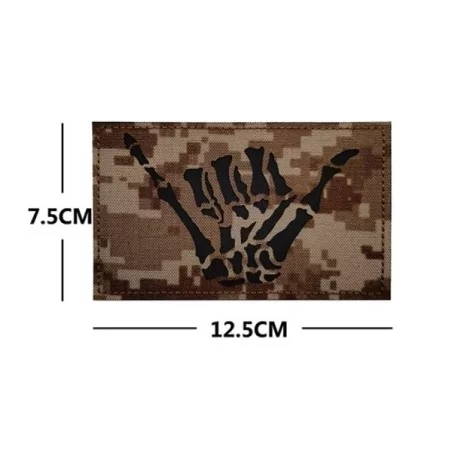 Parche Tela 3D Seal Team F196 AOR1 con diseño táctico y detalles en relieve