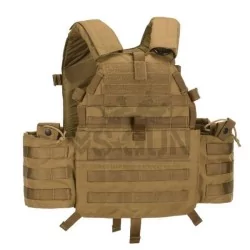 6094A-RS Plate Carrier tan/coyote con sistema MOLLE y diseño táctico
