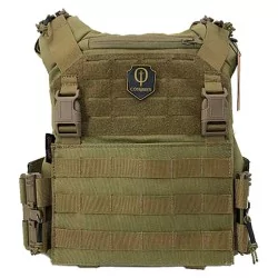 Chaleco Conquer CQR Gen2 Tan con sistema MOLLE y diseño ergonómico