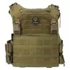 Chaleco Conquer CQR Gen2 Tan con sistema MOLLE y diseño ergonómico