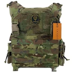 Chaleco Conquer CQR Gen2 Multicam con sistema MOLLE y diseño ergonómico