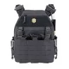Chaleco Conquer MQR Vest Negro con sistema MOLLE y liberación rápida