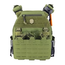 Chaleco Conquer MQR Vest OD con sistema MOLLE y liberación rápida