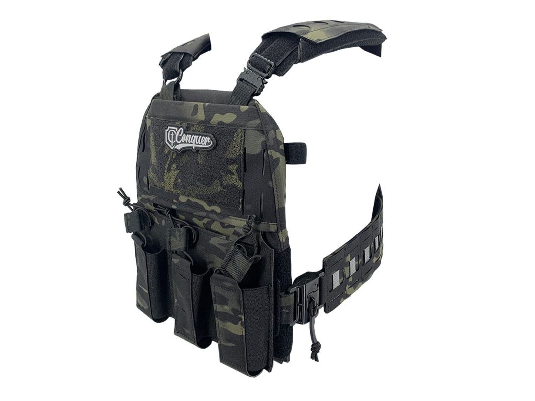 CHALECO CONQUER MTPC MULTICAM BLACK