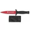 CUCHILLO ENTRENAMIENTO SIN FILO K25 COLOR ROJO Y NEGRO