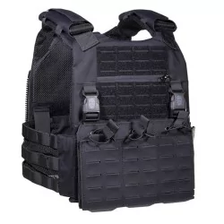 Chaleco Corso Drake MK2 Negro con sistema MOLLE y panel frontal intercambiable