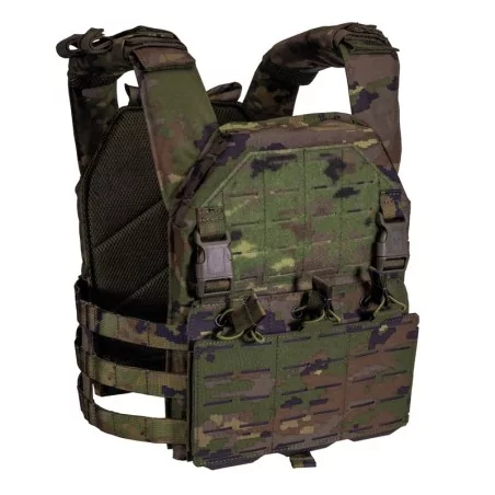 Chaleco Corso Drake MK3 Pixelado Boscoso con sistema MOLLE y panel intercambiable