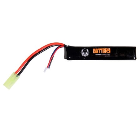 Batería LiPo Duel Code 11.1V 800mAh 15C, con conector mini Tamiya, para réplicas de airsoft.