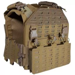 Chaleco Corso Drake MK4 Coyote con sistema MOLLE y panel intercambiable