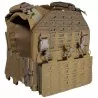Chaleco Corso Drake MK4 Coyote con sistema MOLLE y panel intercambiable