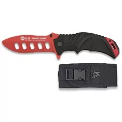 NAVAJA K25 ENTRENAMIENTO COLOR ROJO Y NEGRO CON FUNDA