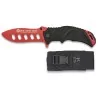 NAVAJA K25 ENTRENAMIENTO COLOR ROJO Y NEGRO CON FUNDA
