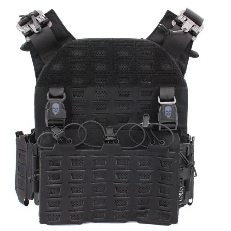 Chaleco Corso Drake MK4 Negro con sistema MOLLE y panel intercambiable