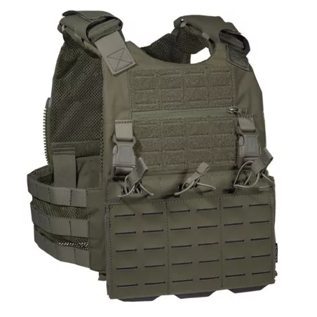 Chaleco Corso Drake Ranger Green con sistema MOLLE y diseño portaplacas