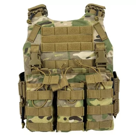 Chaleco FCS SIXMM Multicam con sistema MOLLE y diseño táctico ligero