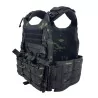 Chaleco FCS SIXMM Multicam Black con sistema MOLLE y diseño táctico urbano