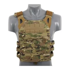 Chaleco JPC Porta Placas Emerson Multicam con sistema MOLLE y diseño compacto