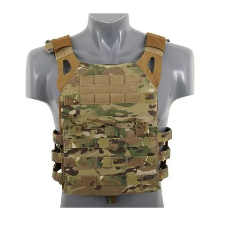 Chaleco JPC Porta Placas Emerson Multicam con sistema MOLLE y diseño compacto