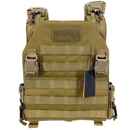 Chaleco MPC Conquer 2.0 Coyote con sistema MOLLE y diseño modular