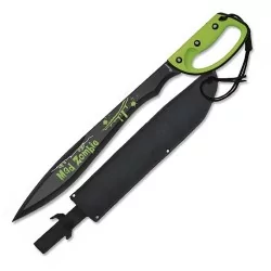 MACHETE BOLO ALBAINOX MAD ZOMBIE VERDE 32626 CON FUNDA NEGRA