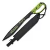 MACHETE BOLO ALBAINOX MAD ZOMBIE VERDE 32626 CON FUNDA NEGRA
