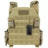 Chaleco MPC Conquer 2.0 Tan con sistema MOLLE y diseño modular