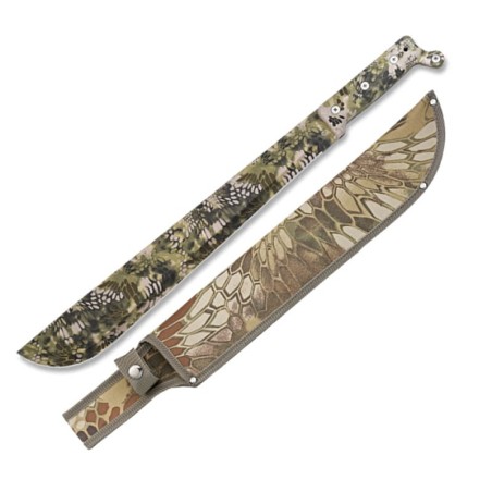 MACHETE BOLO MARCA ALBAINOX DISEÑO REPTIL VERDE