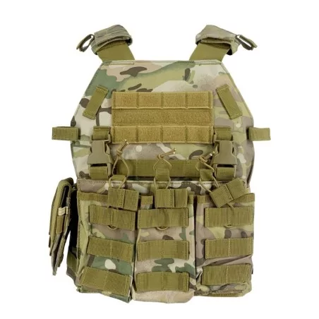 Chaleco SIXMM 6094S Multicam con camuflaje táctico y sistema MOLLE ligero