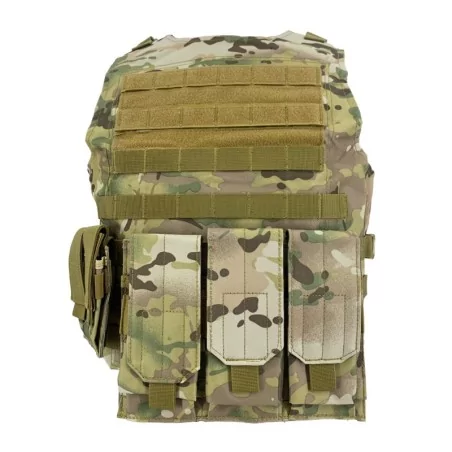 Chaleco SIXMM FSBE Multicam con camuflaje táctico y sistema MOLLE para configuraciones personalizadas