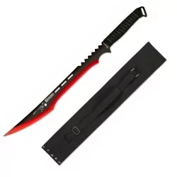 MACHETE BOLO MARCA ALBAINOX MODELO TRODON 39 CM NEGRO-ROJO