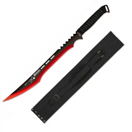 MACHETE BOLO MARCA ALBAINOX MODELO TRODON 39 CM NEGRO-ROJO